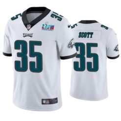 Philadelphia Eagles Boston Scott Super Bowl LVII White Limited Jersey