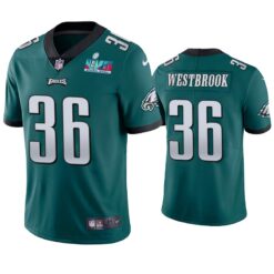 Philadelphia Eagles Brian Westbrook Super Bowl LVII Green Limited Jersey