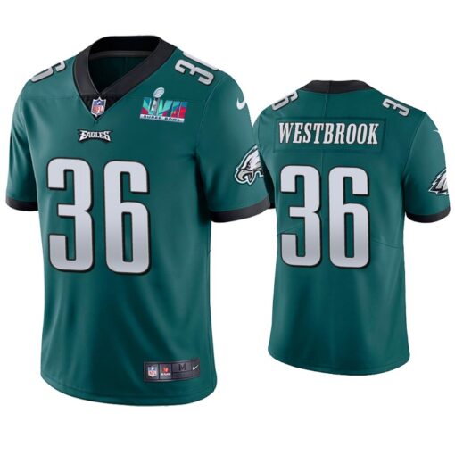 Philadelphia Eagles Brian Westbrook Super Bowl LVII Green Limited Jersey