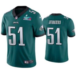 Philadelphia Eagles Cam Jurgens Super Bowl LVII Green Limited Jersey