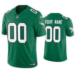 Philadelphia Eagles Custom Green Throwback Limited Jersey