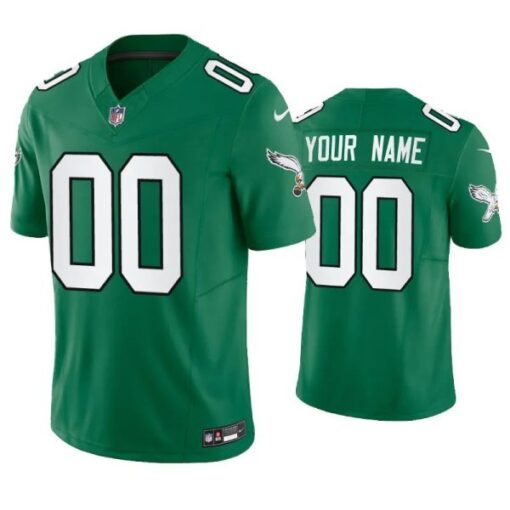 Philadelphia Eagles Custom Green Throwback Limited Jersey