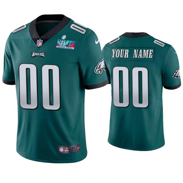 Philadelphia Eagles Custom Super Bowl LVII Green Limited Jersey Philadelphia Eagles Custom Super Bowl LVII Green Limited Jersey