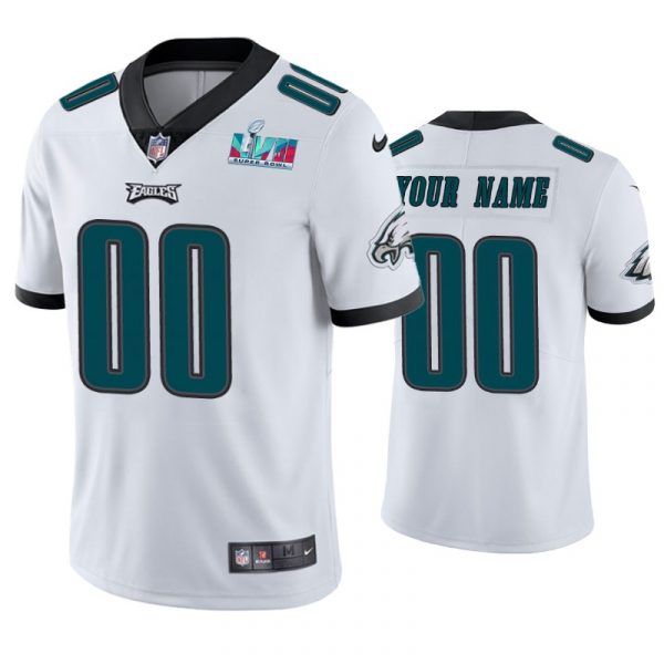 Philadelphia Eagles Custom Super Bowl LVII White Limited Jersey Philadelphia Eagles Custom Super Bowl LVII White Limited Jersey