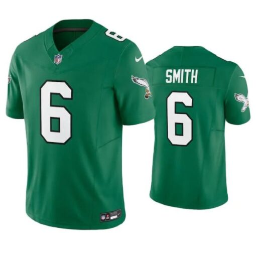 Philadelphia Eagles DeVonta Smith Green Throwback Limited Jersey