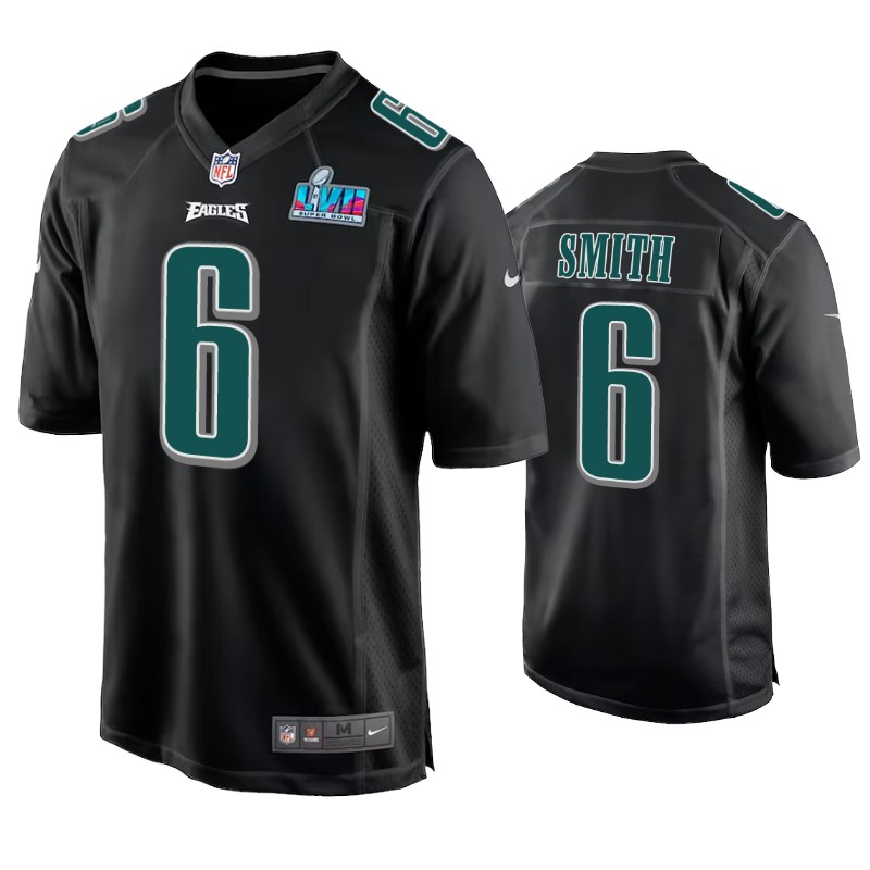 Philadelphia Eagles DeVonta Smith Super Bowl LVII Black Fashion Jersey Philadelphia Eagles DeVonta Smith Super Bowl LVII Black Fashion Jersey