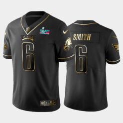 Philadelphia Eagles DeVonta Smith Super Bowl LVII Black Golden Limited Jersey