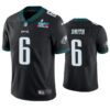 Philadelphia Eagles DeVonta Smith Super Bowl LVII Black Golden Limited Jersey Philadelphia Eagles DeVonta Smith Super Bowl LVII Black Golden Limited Jersey