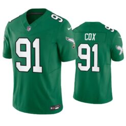 Philadelphia Eagles Fletcher Cox Green Throwback Limited Jersey