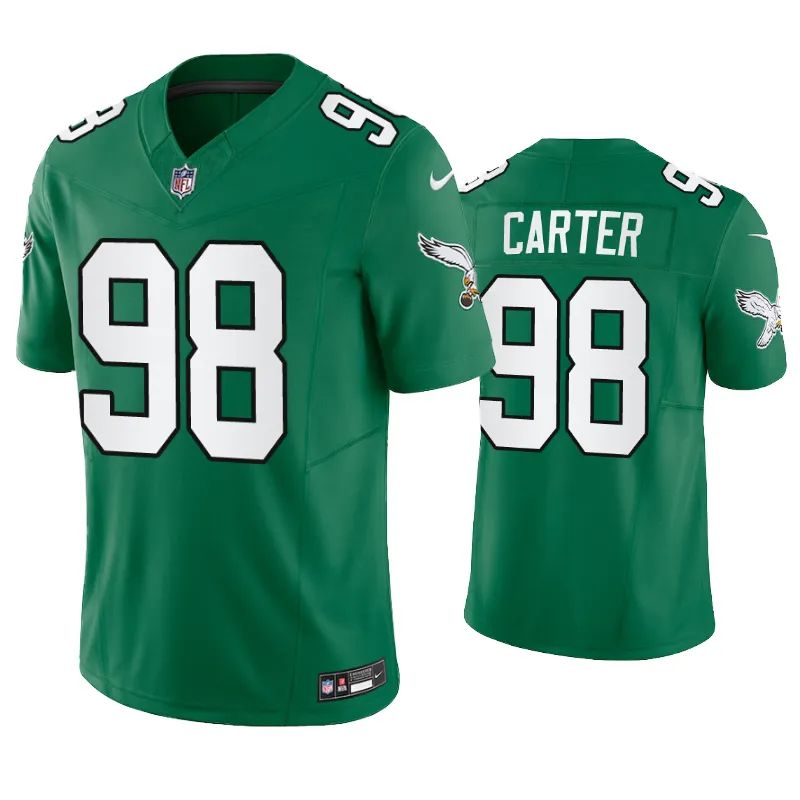 Philadelphia Eagles Jalen Carter Green Throwback Limited Jersey Philadelphia Eagles Jalen Carter Green Throwback Limited Jersey
