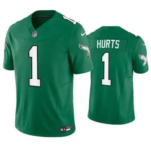 Philadelphia Eagles Jalen Hurts Green Throwback Limited Jersey