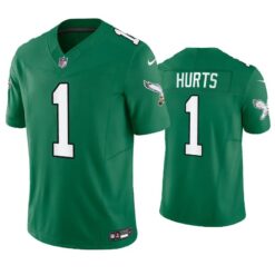 Philadelphia Eagles Jalen Hurts Green Throwback Limited Jersey