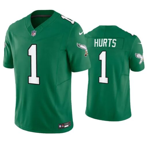 Philadelphia Eagles Jalen Hurts Green Throwback Limited Jersey