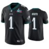 Philadelphia Eagles Jalen Hurts Super Bowl LVII Black Golden Limited Jersey Philadelphia Eagles Jalen Hurts Super Bowl LVII Black Golden Limited Jersey
