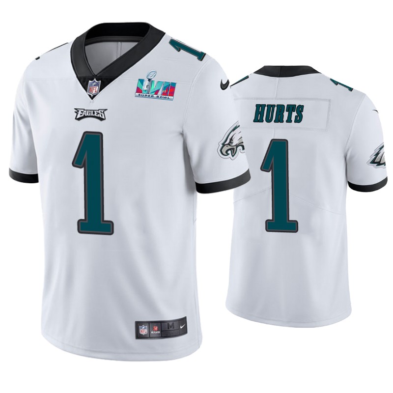 Philadelphia Eagles Jalen Hurts Super Bowl LVII White Limited Jersey Philadelphia Eagles Jalen Hurts Super Bowl LVII White Limited Jersey