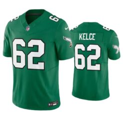 Philadelphia Eagles Jason Kelce Green Throwback Limited Jersey
