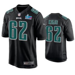 Philadelphia Eagles Jason Kelce Super Bowl LVII Black Fashion Jersey