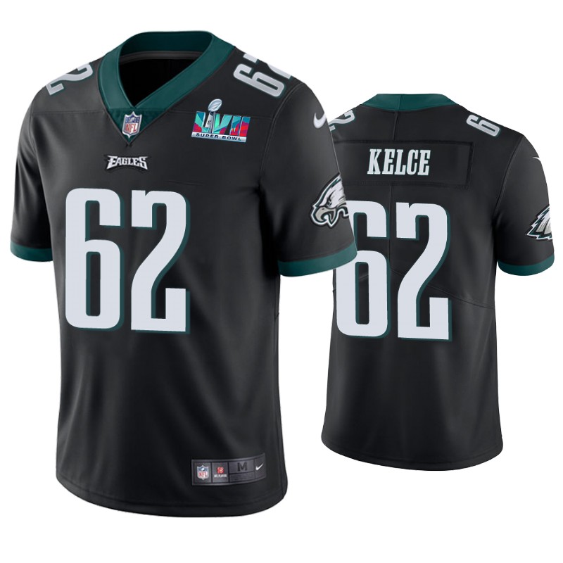 Philadelphia Eagles Jason Kelce Super Bowl LVII Black Limited Jersey Philadelphia Eagles Jason Kelce Super Bowl LVII Black Limited Jersey