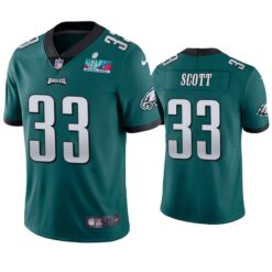 Philadelphia Eagles Josiah Scott Super Bowl LVII Green Limited Jersey