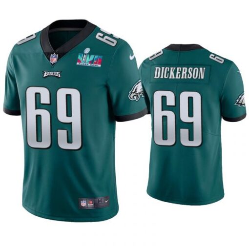 Philadelphia Eagles Landon Dickerson Super Bowl LVII Green Limited Jersey
