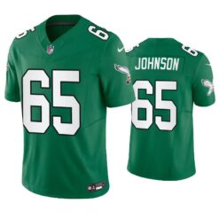 Philadelphia Eagles Lane Johnson Green Throwback Limited Jersey