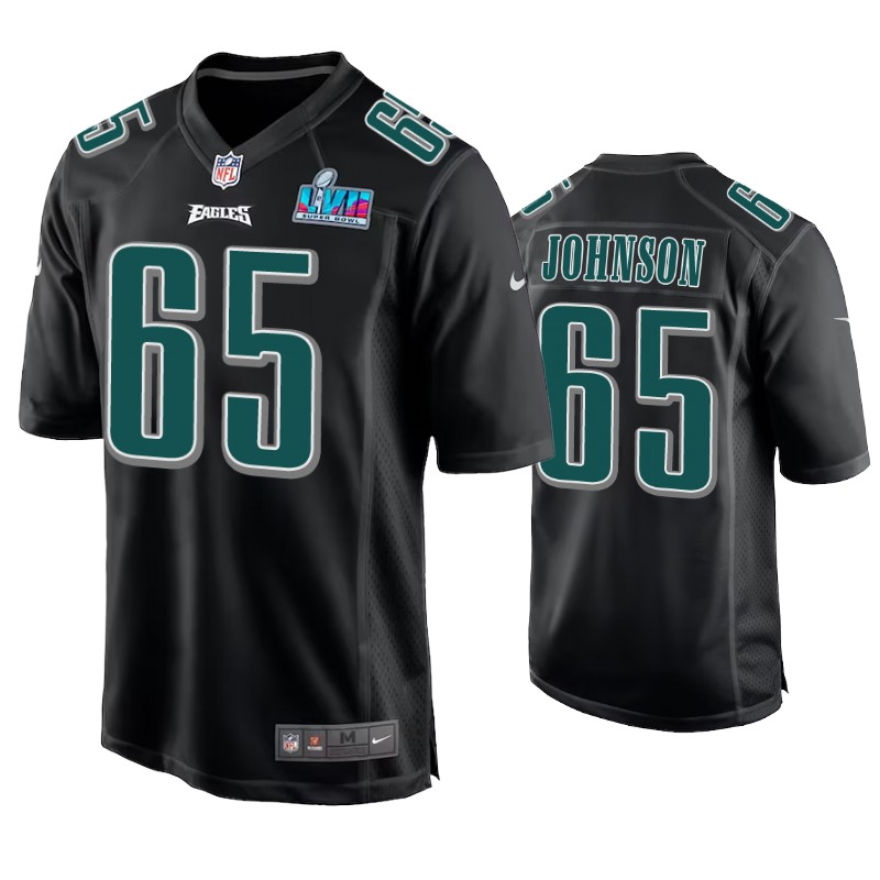 Philadelphia Eagles Lane Johnson Super Bowl LVII Black Fashion Jersey Philadelphia Eagles Lane Johnson Super Bowl LVII Black Fashion Jersey