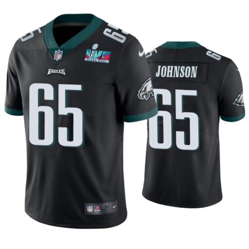 Philadelphia Eagles Lane Johnson Super Bowl LVII Black Limited Jersey