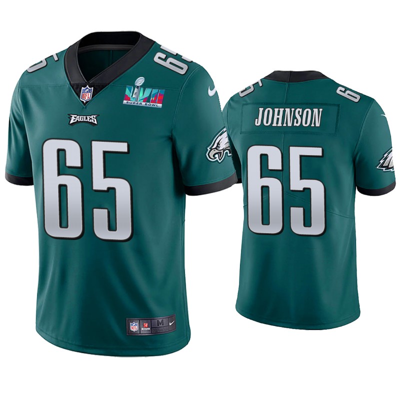 Philadelphia Eagles Lane Johnson Super Bowl LVII Green Limited Jersey Philadelphia Eagles Lane Johnson Super Bowl LVII Green Limited Jersey