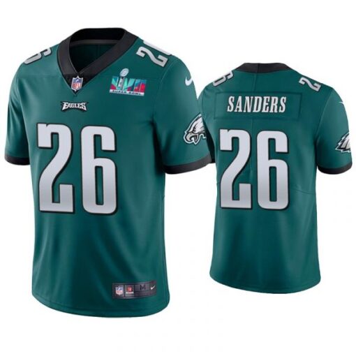 Philadelphia Eagles Miles Sanders Super Bowl LVII Green Limited Jersey
