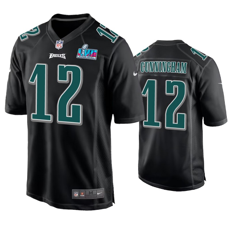 Philadelphia Eagles Randall Cunningham Super Bowl LVII Black Fashion Jersey Philadelphia Eagles Randall Cunningham Super Bowl LVII Black Fashion Jersey