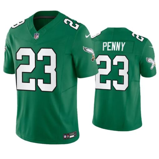 Philadelphia Eagles Rashaad Penny Green Throwback Limited Jersey