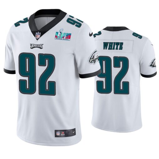 Philadelphia Eagles Reggie White Super Bowl LVII White Limited Jersey