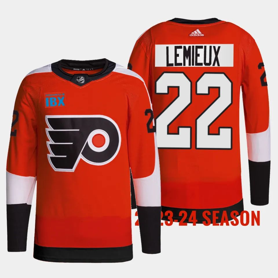 Philadelphia Flyers Brendan Lemieux 2023 2024 Home Burnt Orange Jersey Philadelphia Flyers Brendan Lemieux 2023 2024 Home Burnt Orange Jersey