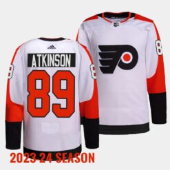 Philadelphia Flyers Cam Atkinson 2023 2024 Away White Jersey