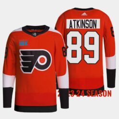 Philadelphia Flyers Cam Atkinson 2023 2024 Home Burnt Orange Jersey