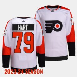 Philadelphia Flyers Carter Hart 2023 2024 Away White Jersey