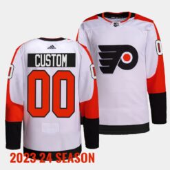 Philadelphia Flyers Custom 2023 2024 Away White Jersey