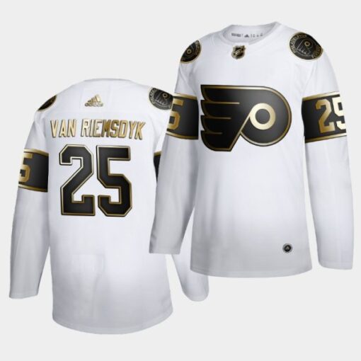 Philadelphia Flyers James van Riemsdyk Golden Edition White Jersey