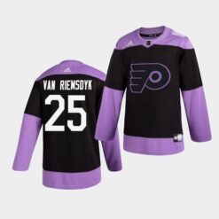 Philadelphia Flyers James van Riemsdyk Hockey Fights Cancer Practice Jersey