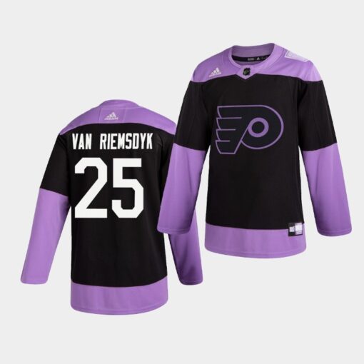 Philadelphia Flyers James van Riemsdyk Hockey Fights Cancer Practice Jersey