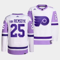 Philadelphia Flyers James van Riemsdyk HockeyFightsCancer White Jersey