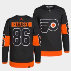 Philadelphia Flyers Joel Farabee Alternate Black Jersey