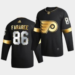 Philadelphia Flyers Joel Farabee Golden Edition Limited Black Jersey