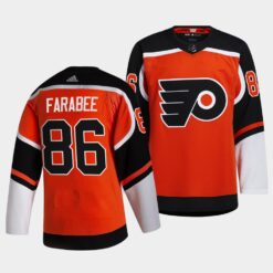 Philadelphia Flyers Joel Farabee Reverse Orange Jersey