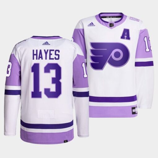 Philadelphia Flyers Kevin Hayes HockeyFightsCancer White Jersey