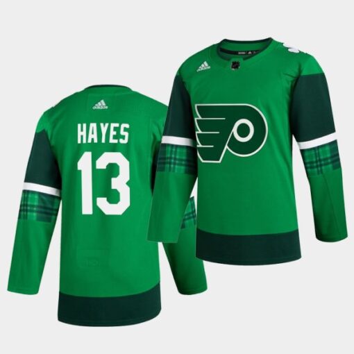 Philadelphia Flyers Kevin Hayes St. Patrick’s Day Green Player Jersey