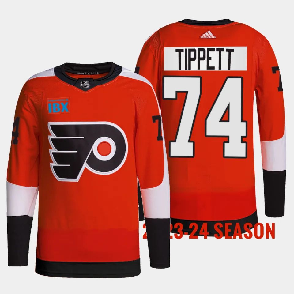 Philadelphia Flyers Owen Tippett 2023 2024 Home Burnt Orange Jersey Philadelphia Flyers Owen Tippett 2023 2024 Home Burnt Orange Jersey