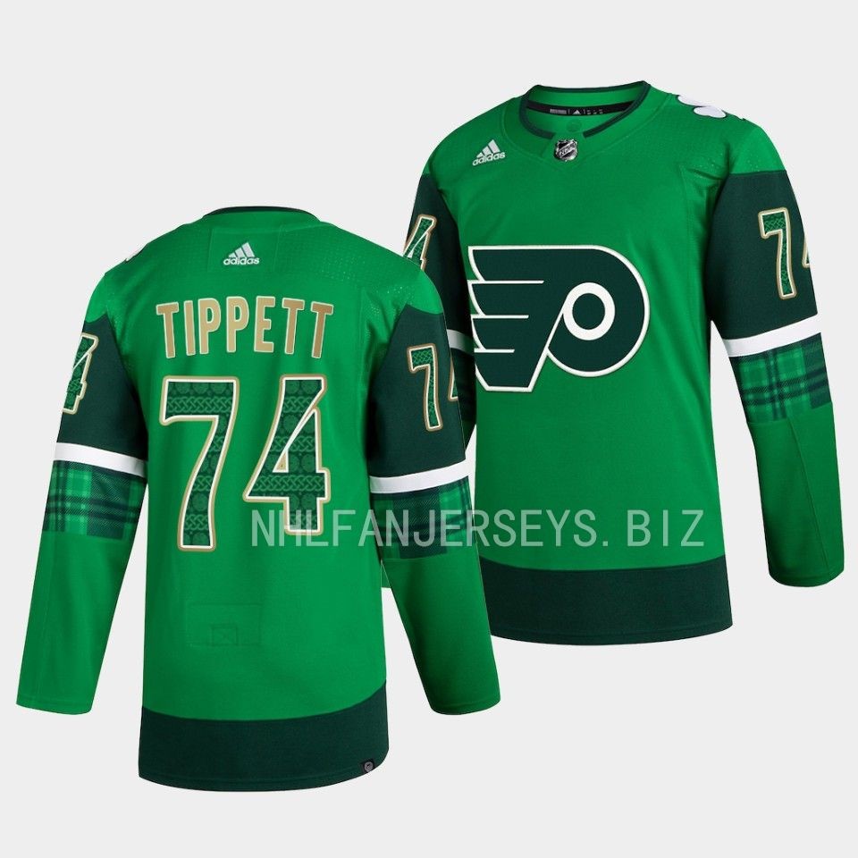 Philadelphia Flyers Owen Tippett 2023 St. Patricks Day Green Jersey Philadelphia Flyers Owen Tippett 2023 St. Patricks Day Green Jersey