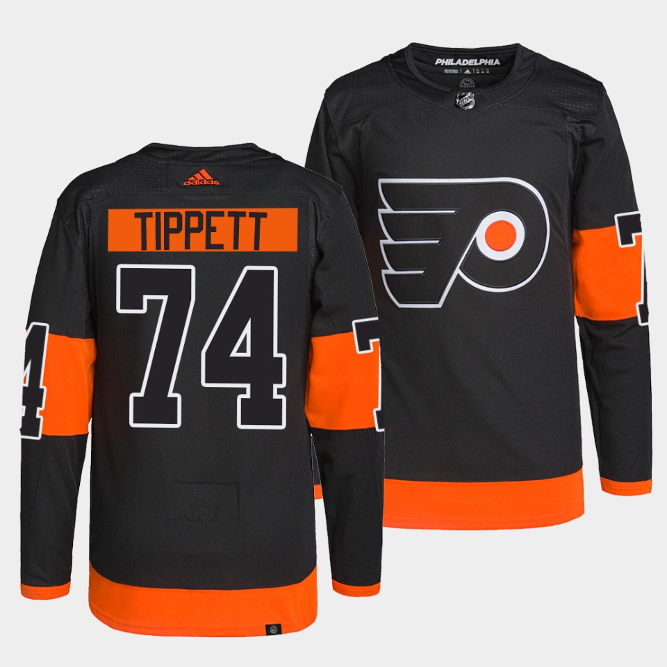 Philadelphia Flyers Owen Tippett Alternate Black Jersey Philadelphia Flyers Owen Tippett Alternate Black Jersey