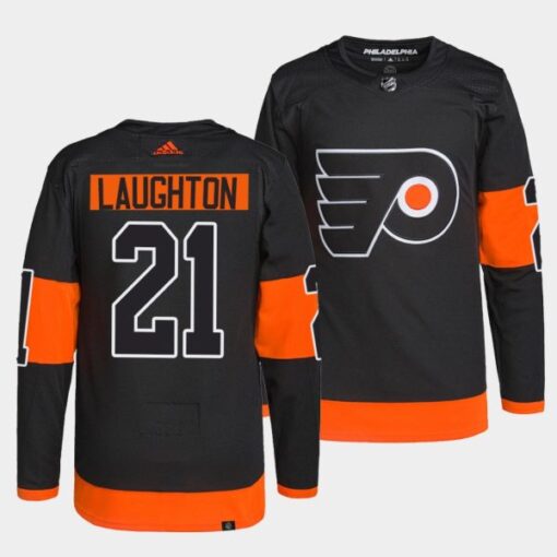 Philadelphia Flyers Scott Laughton Alternate Black Jersey